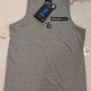 Men’s XL hellstars Grey Ribbed Tank Top